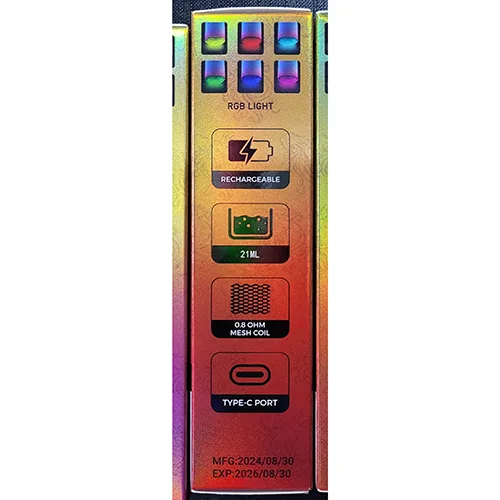 Sigaretta elettronica monouso «TORNADO 25000» — foto 3 dell'alert SR/00506/25