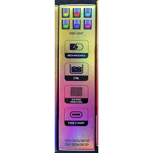 Sigaretta elettronica monouso «TORNADO 25000» — foto 3 dell'alert SR/00507/25