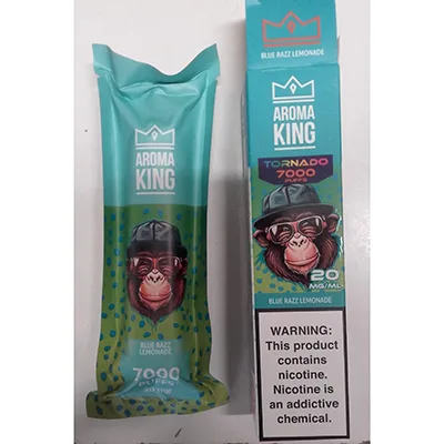 Sigaretta elettronica usa e getta «TORNADO 7000 BLUE RAZZ LIMONADE» (Aroma King)