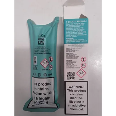 Sigaretta elettronica usa e getta «TORNADO 7000 BLUE RAZZ LIMONADE» — foto 3 dell'alert A12/00227/24