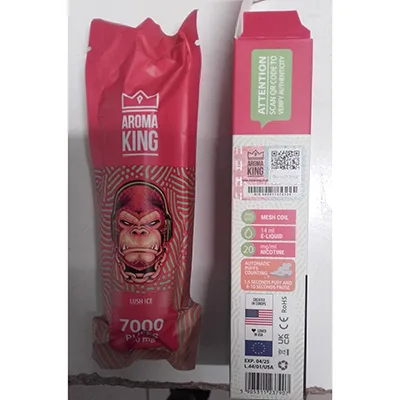 Sigaretta elettronica usa e getta «TORNADO 7000 Lush Ice» (Aroma King)