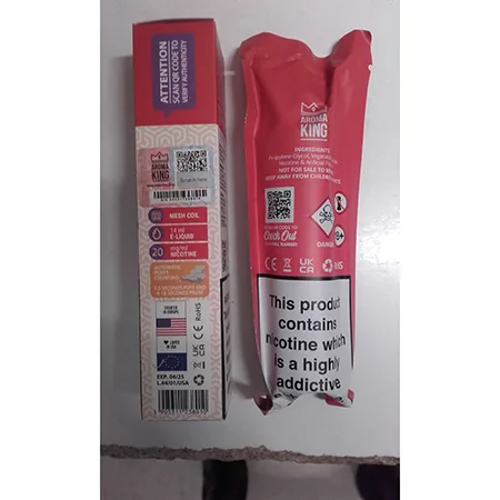 Sigaretta elettronica usa e getta «TORNADO 7000 Strawberry banana» — foto 2 dell'alert A12/00258/24