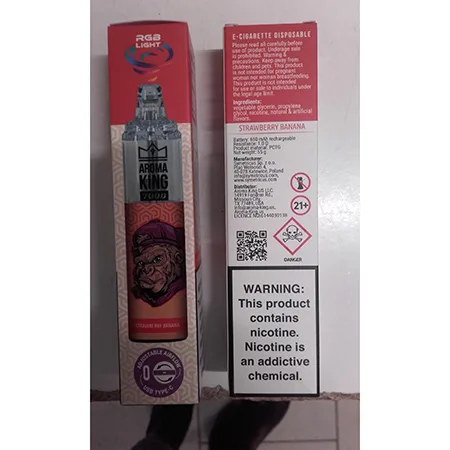Sigaretta elettronica usa e getta «TORNADO 7000 Strawberry banana» — foto 4 dell'alert A12/00258/24