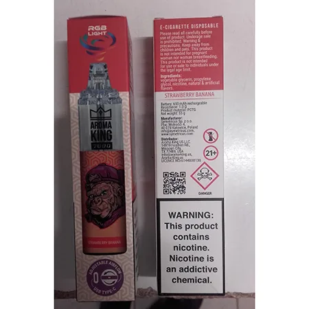 Sigaretta elettronica usa e getta «TORNADO 7000 Strawberry banana» — foto 8 dell'alert A12/00258/24