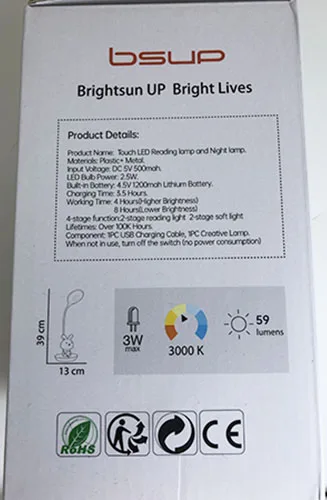 Lampada a LED «Touch LED reading lamp and night lamp» — foto 2 dell'alert A12/03142/23