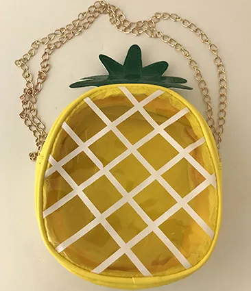 Giocattolo della borsa di plastica «Transparent Jelly Package Crossbody Väska Färsk Ananas Shape Chain Handy Messenger Shoul…» — foto 1 dell'alert A12/00276/22