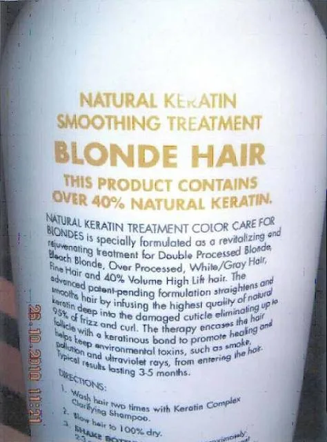 Trattamento dei capelli – Cheratina Complex Smoothing Therapy, Natural Cheratina Trattamento Lenitivo – Biondo Capelli (Coppola)