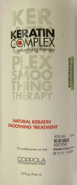 Trattamento dei capelli – Cheratina Complex Smoothing Therapy, trattamento naturale cheratina levigante (Coppola)
