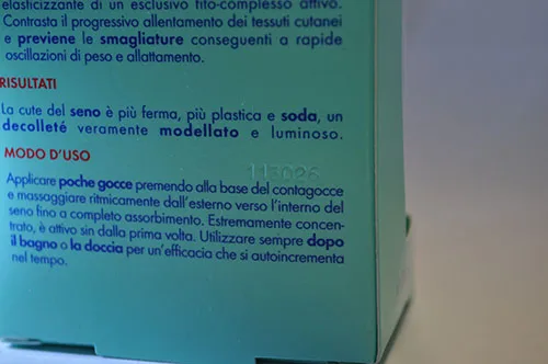 Crema rassodante al seno «Trattamento seno rassodante» — foto 5 dell'alert A12/02845/23