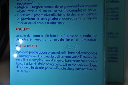Crema rassodante al seno «Trattamento seno rassodante» — foto 6 dell'alert A12/02845/23