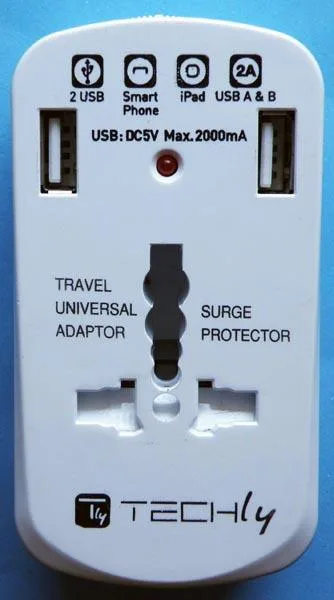 Adattatore da viaggio «TRAVEL ADAPTER 2 USB, TRAVEL UNIVERSAL ADAPTOR» — foto 2 dell'alert A12/1941/19