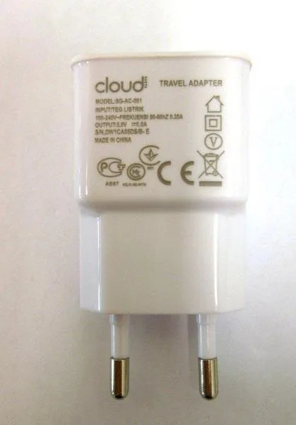 Alimentatore USB «TRAVEL ADAPTER» (Cloud)