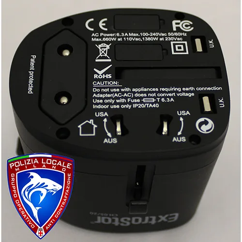 Adattatore di viaggio «TRAVEL ADAPTER» — foto 4 dell'alert A12/00650/24
