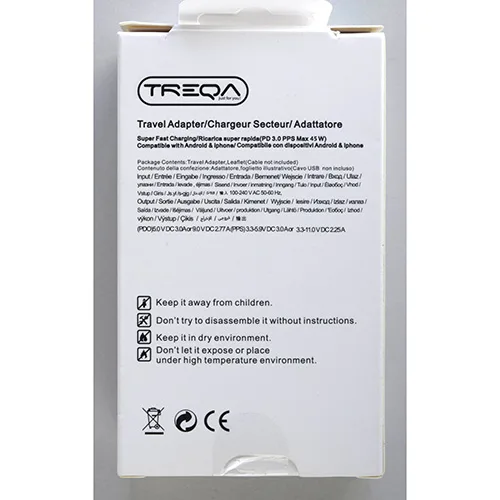 Caricabatterie USB «Travel Adapter» (TREQA)