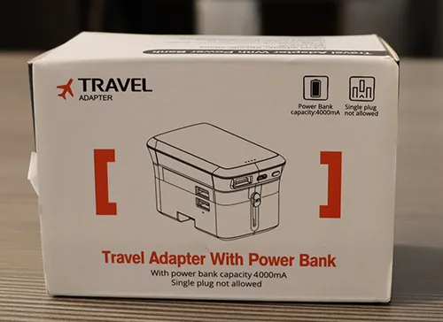 Adattatore da viaggio «Travel adapter with power bank» — foto 3 dell'alert A12/01217/23