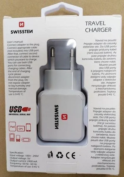 Caricabatterie USB «TRAVEL CHARGER FOR USB» — foto 2 dell'alert A11/0076/19