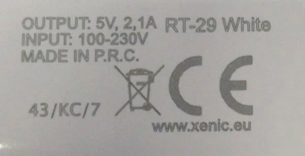 Kit caricabatterie da viaggio «Travel charger kit» — foto 3 dell'alert A12/0120/19