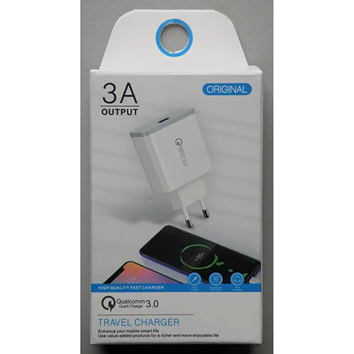 Caricabatterie USB «TRAVEL CHARGER / Qualcomm Quick Charge 3.0» (ORIGINAL)