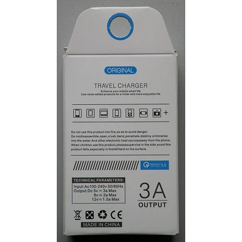 Caricabatterie USB «TRAVEL CHARGER / Qualcomm Quick Charge 3.0» — foto 2 dell'alert A11/00029/24
