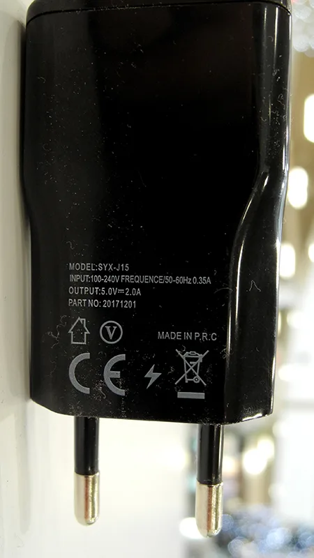 Caricabatterie USB «Travel Charger» — foto 2 dell'alert A12/00075/20