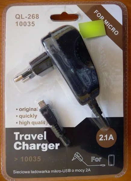 Caricabatterie Micro-USB «Travel Charger» — foto 1 dell'alert A12/1028/19