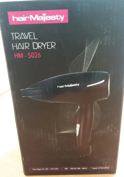 Asciugacapelli «Travel hair dryer» (hair Majesty)