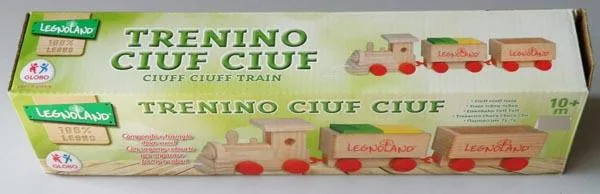 Giocattolo pull-along «Trenino Ciuf Ciuf / Ciuff Ciuff Train» (GLOBO / LEGNOLAND)