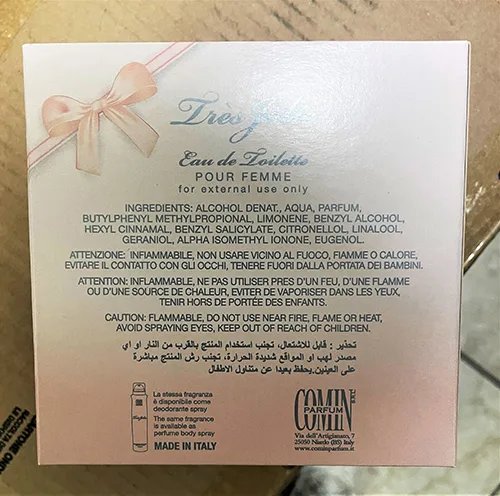 Profumo «Tres Jolie per donna» — foto 2 dell'alert A12/01562/24