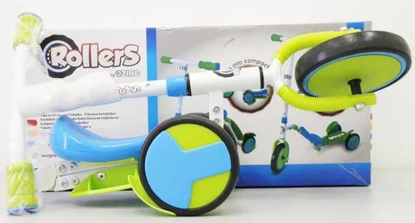 Triciclo-scooter convertibile «TRIKE TO TRI-SCOOTER» (Rollers by OZINC)