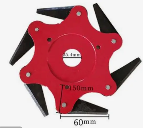 Testa di trimmer di erba «Trimmer Head with 6 Steel Razor For Lawn Mower 65»