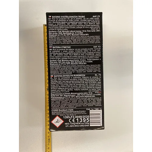 Fuochi d'artificio «Triple Dum Bum» (KLASEK PYROTECHNICS)