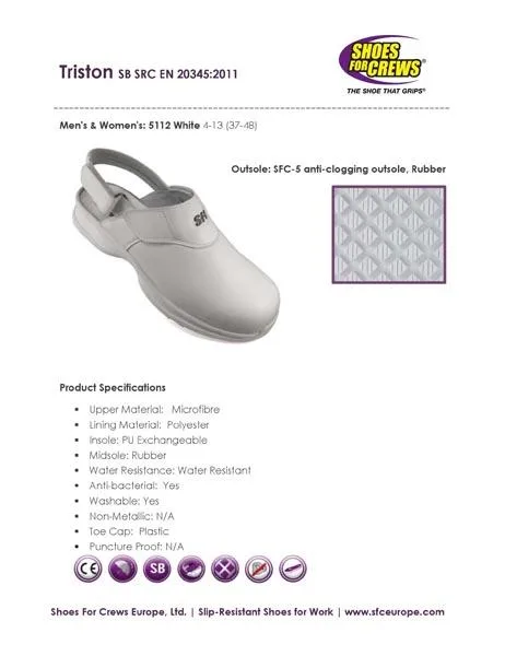 Scarpe di sicurezza «Triston White» (Shoes for Crews)