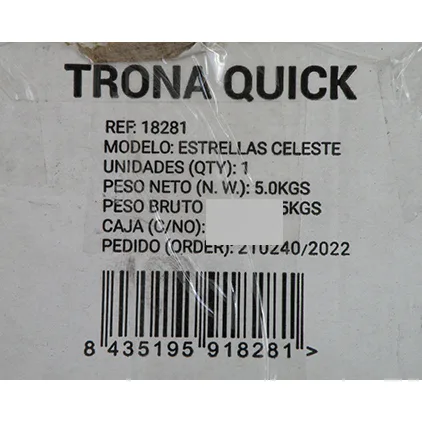 Seggiolone «TRONA QUICK» — foto 5 dell'alert A12/00278/24