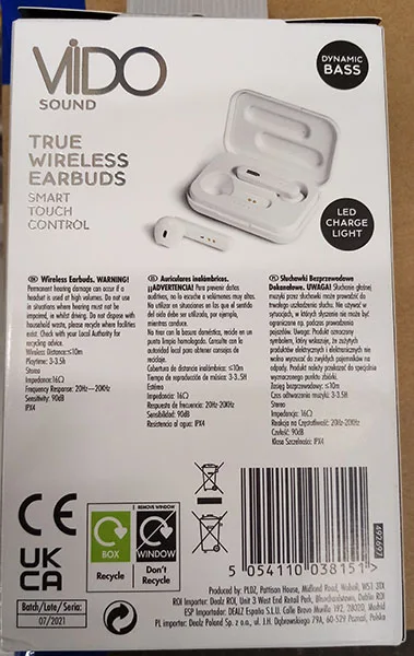 Auricolari senza fili «True Wireless Earbuds» — foto 2 dell'alert A12/02656/23