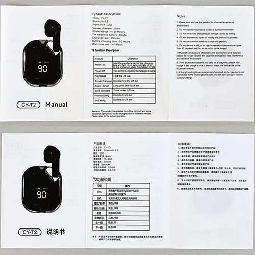 Auricolari senza fili «True Wireless Stereo Headset» — foto 2 dell'alert OR/00054/26