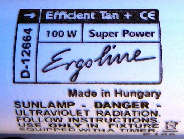 Tubo di vetro per lettini – Ergoline Efficient Tan — foto 2 dell'alert 1234/08
