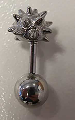 Piercing alla lingua «Tungsten smykke» — foto 1 dell'alert INFO/00135/21