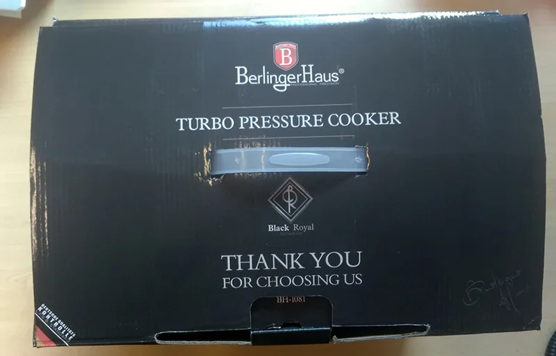 Pentola a pressione «Turbo Pressure Cooker» — foto 3 dell'alert INFO/00119/20