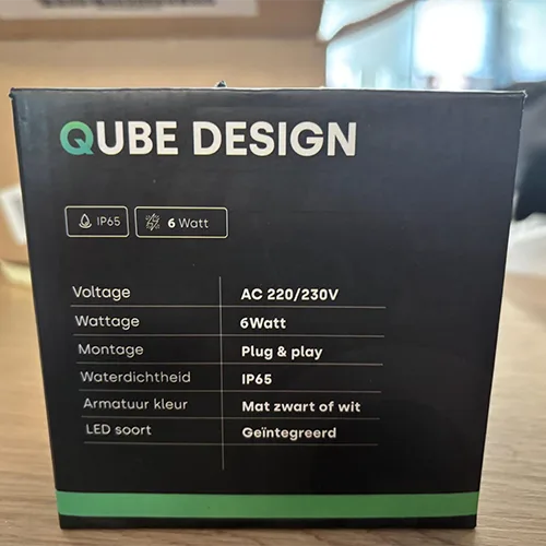 Lampada da parete «Tweezijdig design wandlamp» (QUBE DESIGN)