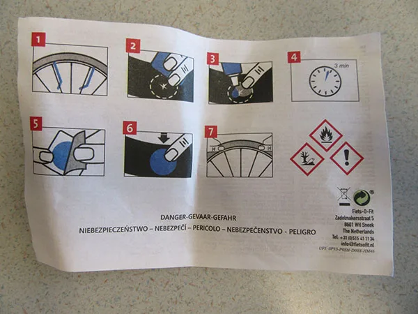 Kit di riparazione pneumatici «Tyre Repair Kit» — foto 4 dell'alert A11/00038/22