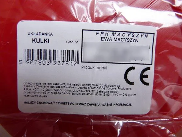 Giocattolo di plastica «Ukladanka» (KULKI)
