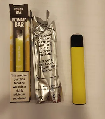 Sigaretta elettronica usa e getta «Ultimate Bar 1% Salt Nic Up to 575 puffs» (Ultimate Bar)