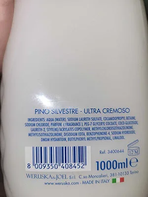 Schiuma da bagno «Ultra cremoso bagno schiuma» (Pino Silvestre)