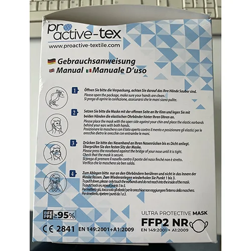 Maschera filtro antiparticolato «Ultra Protective Mask FFP2 NR Maske» — foto 2 dell'alert SR/03164/25
