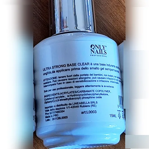 Smalto per unghie in gel «Ultra strong Base Clear Wonderful Gel» — foto 4 dell'alert SR/04189/25