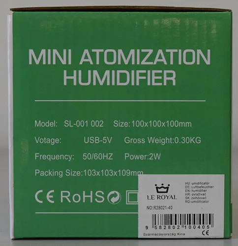 Umidificatore dell'aroma «Ultrasonic Aroma Humidifier» — foto 3 dell'alert A12/01175/23