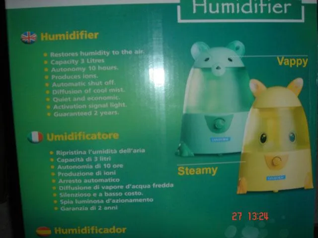 Umidificatore ad ultrasuoni – Steamy (Lanaform)