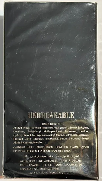 Profumo «Unbreakable» — foto 2 dell'alert A12/00935/23