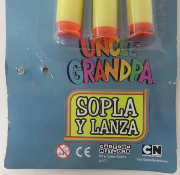 Tubo soffiante con proiettili «Uncle Grandpa» (Cartoon Network)