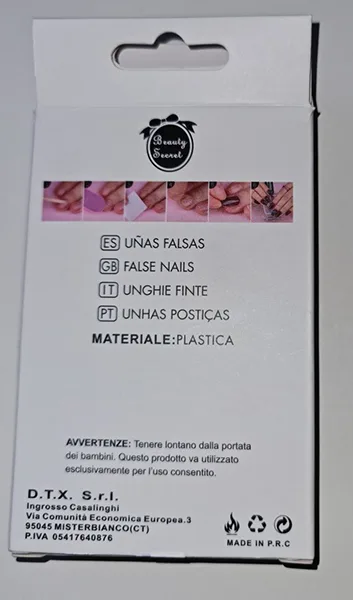 Chiodi falsi «Unghie Finite» — foto 2 dell'alert A12/00296/22